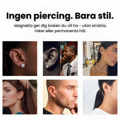 Magnetta - Slipp smärta, risker & hål med magnetiska örhängen